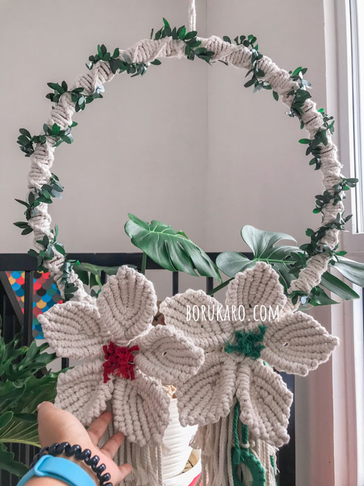 DIY Hiasan Natal Handmade dengan Macrame
